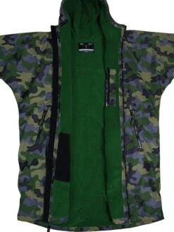 Two Bare Feet Kids Weatherproof Changing Robe With Changing Mat (Green Camo/ Green) 6 Two Bare Feet Kids Weatherproof Changing Robe With Changing Mat (Green Camo/ Green) -Surf Tide Motion green camo green 3 1 1
