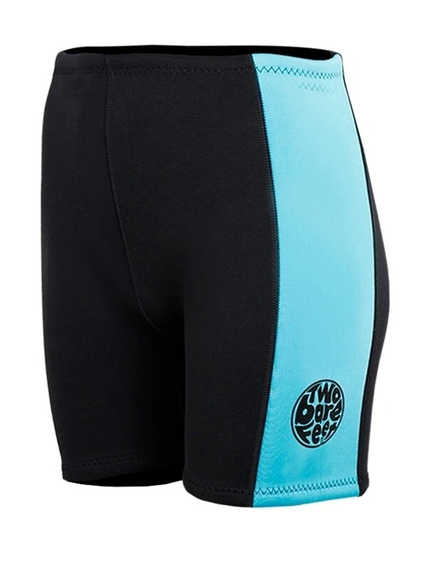 Two Bare Feet Womens Harmony 3mm Wetsuit Shorts (Black/Mint) 2 Two Bare Feet Womens Harmony 3mm Wetsuit Shorts (Black/Mint) - Image 2