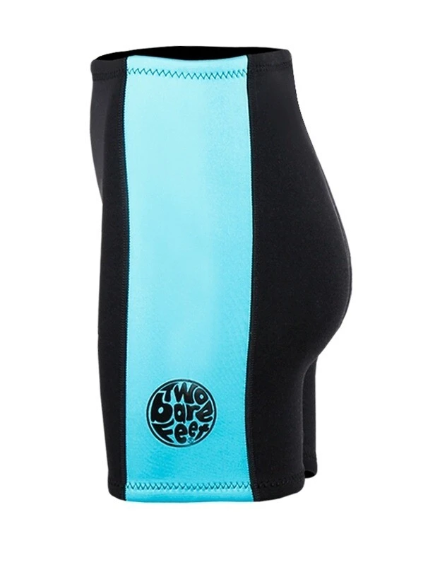Two Bare Feet Womens Harmony 3mm Wetsuit Shorts (Black/Mint) 3 Two Bare Feet Womens Harmony 3mm Wetsuit Shorts (Black/Mint) - Image 3