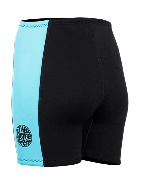 Two Bare Feet Womens Harmony 3mm Wetsuit Shorts (Black/Mint) 4 Two Bare Feet Womens Harmony 3mm Wetsuit Shorts (Black/Mint) - Image 4