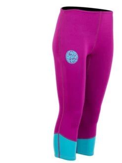 Two Bare Feet Womens Harmony 3mm Capri Wetsuit Pants (Raspberry / Aqua) -Surf Tide Motion harmony capri pants mint raspberry 8