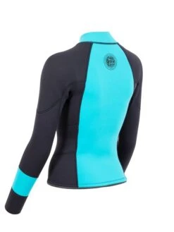 Two Bare Feet Womens Harmony 3mm Long Sleeve Wetsuit Jacket (Mint / Black) 11 Two Bare Feet Womens Harmony 3mm Long Sleeve Wetsuit Jacket (Mint / Black) -Surf Tide Motion harmony jacket aqua 4 1