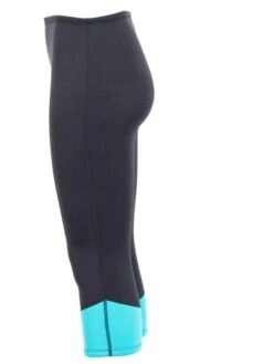 Two Bare Feet Womens Harmony 3mm Capri Wetsuit Pants (Black / Mint) 10 Two Bare Feet Womens Harmony 3mm Capri Wetsuit Pants (Black / Mint) -Surf Tide Motion harmony pants black aqua 3
