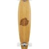 Two Bare Feet "The Chuck" 44in Bamboo Series Longboard Skateboard Complete (White Wheels)