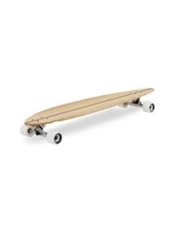 Two Bare Feet "The Chuck" 44in Bamboo Series Longboard Skateboard Complete (White Wheels) -Surf Tide Motion image 3 compressed 2
