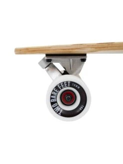 Two Bare Feet "The Chuck" 44in Bamboo Series Longboard Skateboard Complete (White Wheels) -Surf Tide Motion image 4 compressed 2