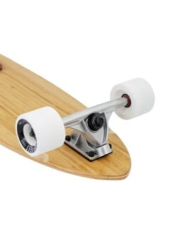 Two Bare Feet "The Chuck" 44in Bamboo Series Longboard Skateboard Complete (White Wheels) -Surf Tide Motion image 5 compressed 2