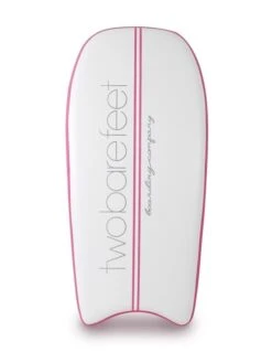 Two Bare Feet Boarding Co. 44" Inflatable Bodyboard - Starter Pack (Pink) -Surf Tide Motion inflatable bodyboard pink 3 2 1