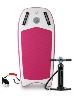 Two Bare Feet Boarding Co. 44" Inflatable Bodyboard - Basic Pack (Pink)