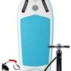 Two Bare Feet Boarding Co. 44" Inflatable Bodyboard - Basic Pack (Aqua)