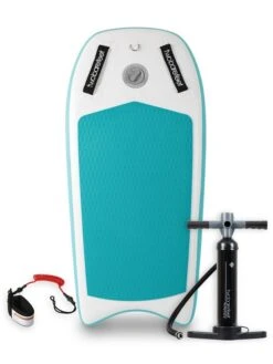 Two Bare Feet Boarding Co. 44" Inflatable Bodyboard - Basic Pack (Teal)