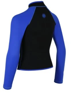 Two Bare Feet Mens Heritage Pursuit 3mm Wetsuit Jacket (Blue / Black) -Surf Tide Motion junior heritage pursuit wetsuit jacked blue.black 4