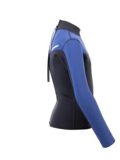 Two Bare Feet Junior Aspect 2.5mm Back Zip Jacket (Black/Blue) -Surf Tide Motion kids aspect back zip jacket black blue denim 7