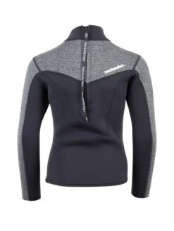 Two Bare Feet Junior Aspect 2.5mm Back Zip Jacket (Black/Grey) -Surf Tide Motion kids aspect back zip jacket black delta 5