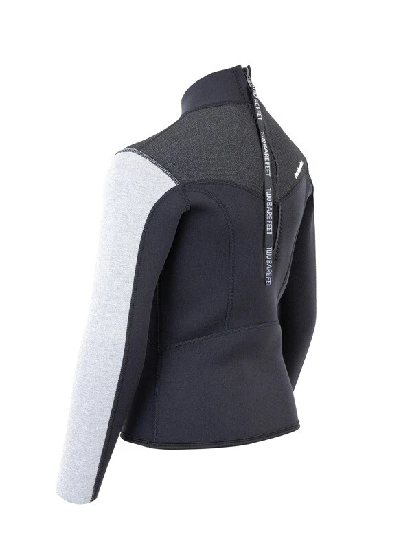 Two Bare Feet Junior Aspect 2.5mm Back Zip Jacket (Black/Grey/Grey) 4 Two Bare Feet Junior Aspect 2.5mm Back Zip Jacket (Black/Grey/Grey) - Image 4