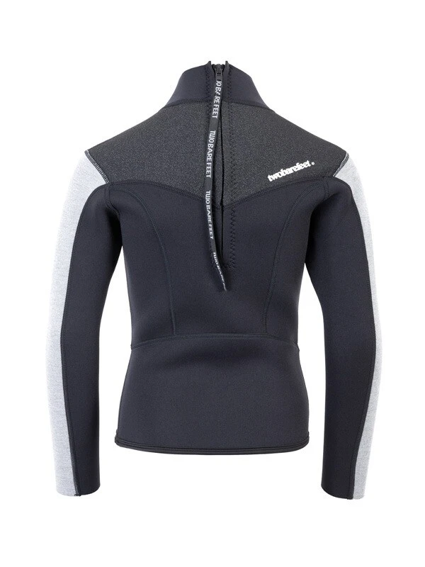 Two Bare Feet Junior Aspect 2.5mm Back Zip Jacket (Black/Grey/Grey) 5 Two Bare Feet Junior Aspect 2.5mm Back Zip Jacket (Black/Grey/Grey) - Image 5