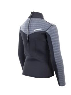 Two Bare Feet Junior Aspect 2.5mm Back Zip Jacket (Black/Grey Stripe) -Surf Tide Motion kids aspect back zip jacket black grey stripe 6