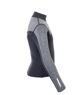 Two Bare Feet Junior Aspect Fleece Lined Zipless Thermal 2.5mm Superstretch Wetsuit Top (Black/Grey) 15 Two Bare Feet Junior Aspect Fleece Lined Zipless Thermal 2.5mm Superstretch Wetsuit Top (Black/Grey) -Surf Tide Motion kids aspect fleece lined thermal top black delta 7