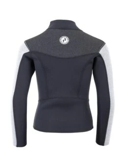 Two Bare Feet Junior Aspect Fleece Lined Zipless Thermal 2.5mm Superstretch Wetsuit Top (Black/Grey/Grey) 13 Two Bare Feet Junior Aspect Fleece Lined Zipless Thermal 2.5mm Superstretch Wetsuit Top (Black/Grey/Grey) -Surf Tide Motion kids aspect fleece lined thermal top black grey grey 5