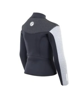 Two Bare Feet Junior Aspect Fleece Lined Zipless Thermal 2.5mm Superstretch Wetsuit Top (Black/Grey/Grey) 14 Two Bare Feet Junior Aspect Fleece Lined Zipless Thermal 2.5mm Superstretch Wetsuit Top (Black/Grey/Grey) -Surf Tide Motion kids aspect fleece lined thermal top black grey grey 6