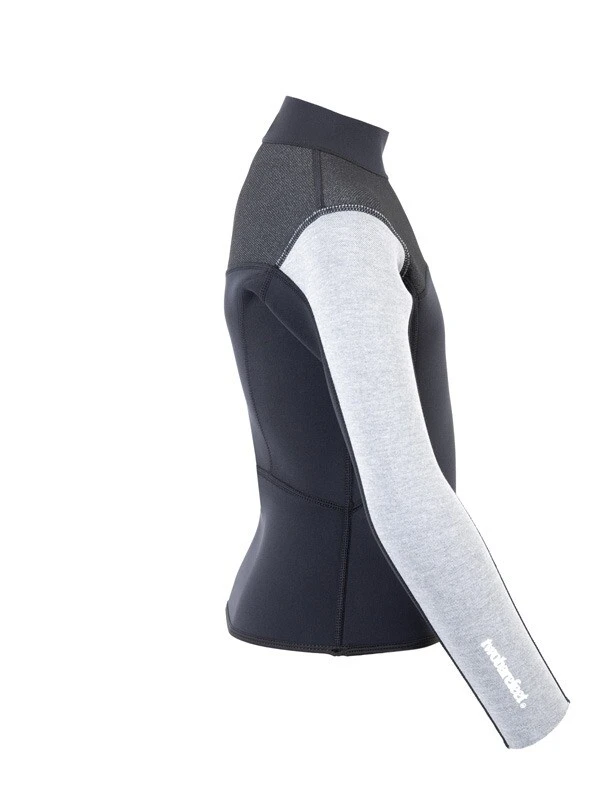 Two Bare Feet Junior Aspect Fleece Lined Zipless Thermal 2.5mm Superstretch Wetsuit Top (Black/Grey/Grey) 7 Two Bare Feet Junior Aspect Fleece Lined Zipless Thermal 2.5mm Superstretch Wetsuit Top (Black/Grey/Grey) - Image 7
