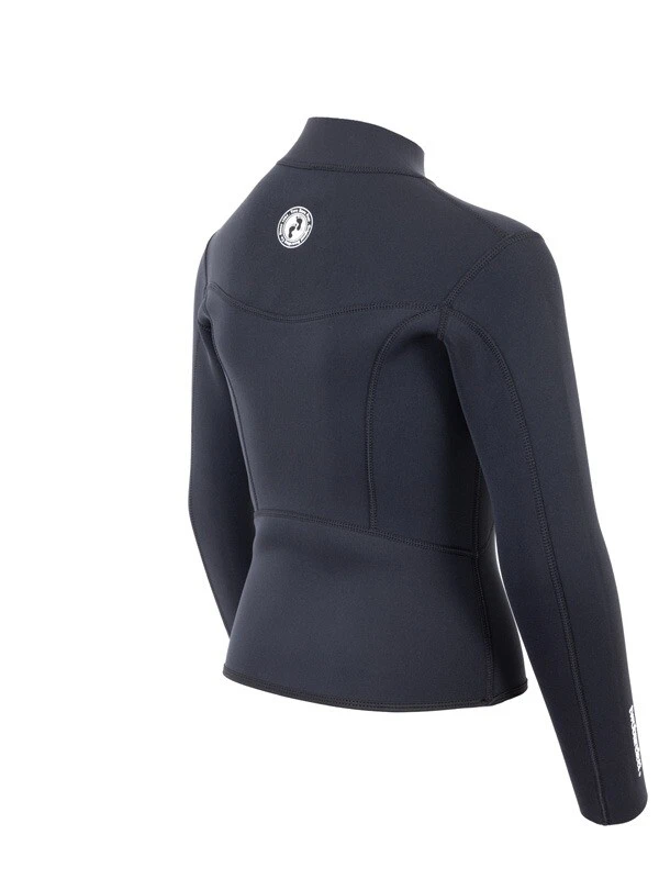 Two Bare Feet Junior Aspect Fleece Lined Zipless Thermal 2.5mm Superstretch Wetsuit Top (Black) 6 Two Bare Feet Junior Aspect Fleece Lined Zipless Thermal 2.5mm Superstretch Wetsuit Top (Black) - Image 6