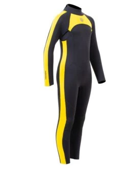 Two Bare Feet Flare 2.5mm Junior Superstretch Wetsuit (Yellow) -Surf Tide Motion kids flare full yellow 8