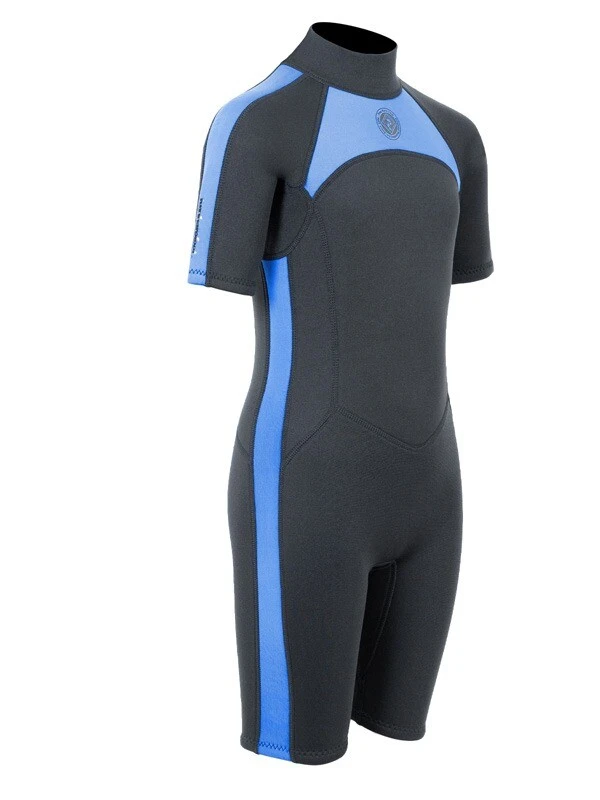 Two Bare Feet Flare 2.5mm Junior Superstretch Shorty Wetsuit (Blue) 8 Two Bare Feet Flare 2.5mm Junior Superstretch Shorty Wetsuit (Blue) - Image 8