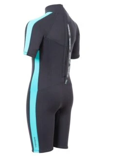 Two Bare Feet Flare 2.5mm Junior Shorty Superstretch Wetsuit (Mint) -Surf Tide Motion kids flare shorty mint 4