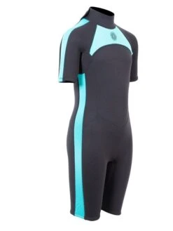Two Bare Feet Flare 2.5mm Junior Shorty Superstretch Wetsuit (Mint) -Surf Tide Motion kids flare shorty mint 8