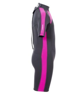 Two Bare Feet Flare 2.5mm Junior Shorty Superstretch Wetsuit (Raspberry) -Surf Tide Motion kids flare shorty rasberry 7