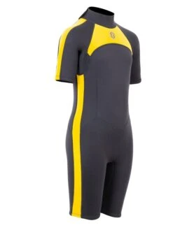Two Bare Feet Flare 2.5mm Junior Shorty Superstretch Wetsuit (Yellow) -Surf Tide Motion kids flare shorty yellow 8