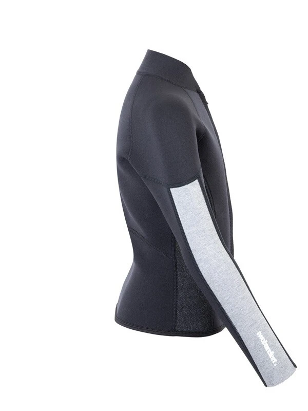 Two Bare Feet Junior Perspective Full Zip 2.5mm Wetsuit Jacket (Black/Grey/Grey) 7 Two Bare Feet Junior Perspective Full Zip 2.5mm Wetsuit Jacket (Black/Grey/Grey) - Image 7