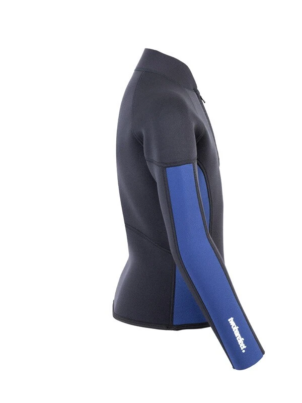 Two Bare Feet Junior Perspective Half Zip 2.5mm Wetsuit Jacket (Black/Blue) 7 Two Bare Feet Junior Perspective Half Zip 2.5mm Wetsuit Jacket (Black/Blue) - Image 7
