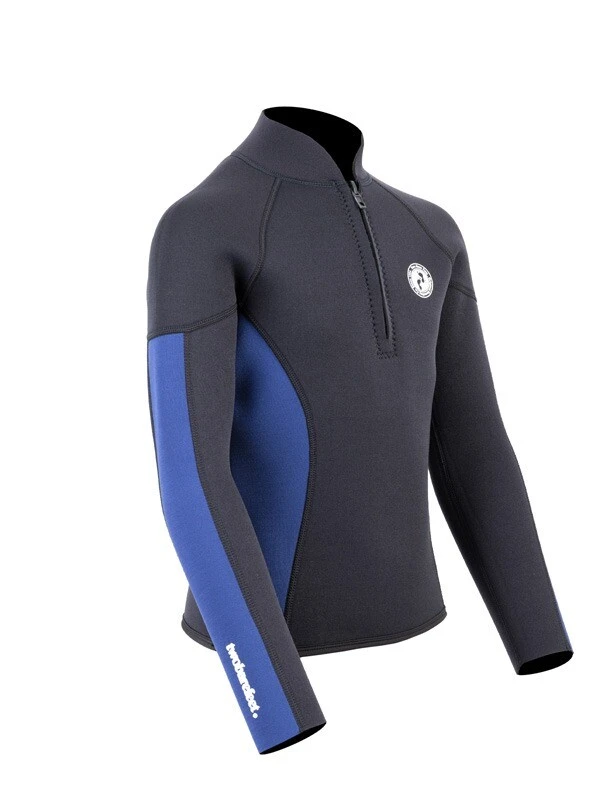 Two Bare Feet Junior Perspective Half Zip 2.5mm Wetsuit Jacket (Black/Blue) 8 Two Bare Feet Junior Perspective Half Zip 2.5mm Wetsuit Jacket (Black/Blue) - Image 8