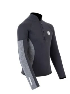 Two Bare Feet Junior Perspective Half Zip 2.5mm Wetsuit Jacket (Black/Grey) 15 Two Bare Feet Junior Perspective Half Zip 2.5mm Wetsuit Jacket (Black/Grey) -Surf Tide Motion kids perspective half zip jacket black delta 8