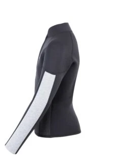 Two Bare Feet Junior Perspective Half Zip 2.5mm Wetsuit Jacket (Black/Grey/Grey) 10 Two Bare Feet Junior Perspective Half Zip 2.5mm Wetsuit Jacket (Black/Grey/Grey) -Surf Tide Motion kids prespective half zip jacket black grey grey 3