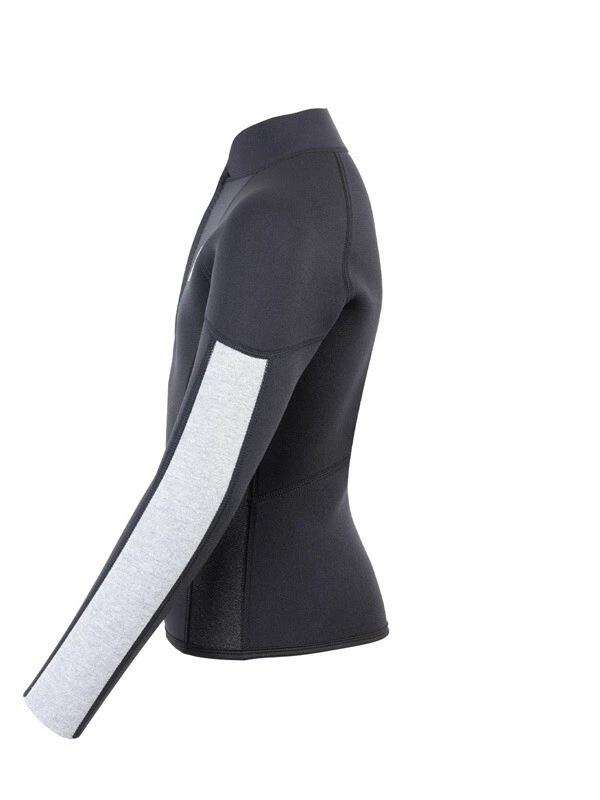 Two Bare Feet Junior Perspective Half Zip 2.5mm Wetsuit Jacket (Black/Grey/Grey) 3 Two Bare Feet Junior Perspective Half Zip 2.5mm Wetsuit Jacket (Black/Grey/Grey) - Image 3