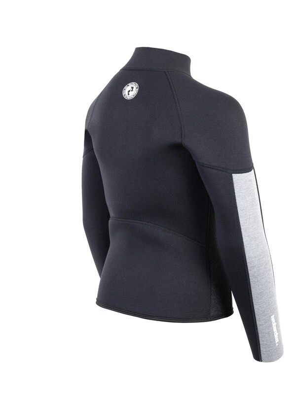 Two Bare Feet Junior Perspective Half Zip 2.5mm Wetsuit Jacket (Black/Grey/Grey) 6 Two Bare Feet Junior Perspective Half Zip 2.5mm Wetsuit Jacket (Black/Grey/Grey) - Image 6