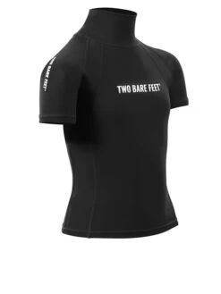 Two Bare Feet Junior "Logo" Short Sleeve Rash Vest (Black) -Surf Tide Motion kids short sleeve black 8