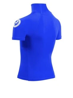 Two Bare Feet Junior "Logo" Short Sleeve Rash Vest (Blue) -Surf Tide Motion kids short sleeve blue 4