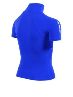 Two Bare Feet Junior "Logo" Short Sleeve Rash Vest (Blue) -Surf Tide Motion kids short sleeve blue 6