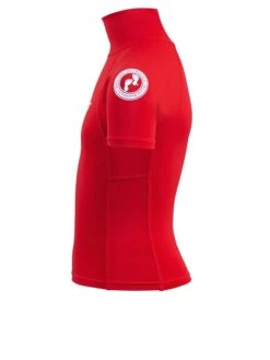 Two Bare Feet Junior "Logo" Short Sleeve Rash Vest (Red) -Surf Tide Motion kids short sleeve red 3