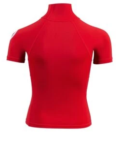 Two Bare Feet Junior "Logo" Short Sleeve Rash Vest (Red) -Surf Tide Motion kids short sleeve red 5