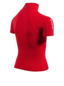 Two Bare Feet Junior "Logo" Short Sleeve Rash Vest (Red) -Surf Tide Motion kids short sleeve red 6