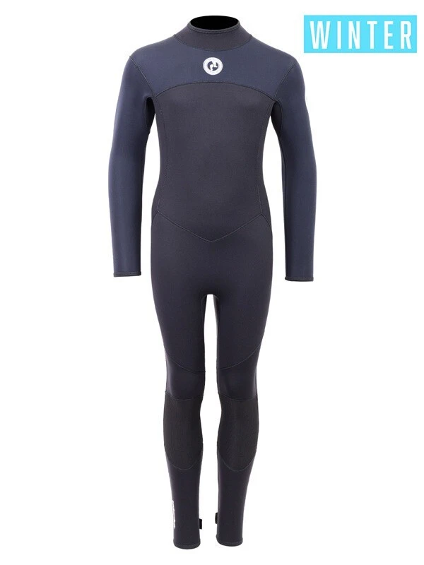 Two Bare Feet Thunderclap 4/3mm Junior Winter Wetsuit (Black) 1 Two Bare Feet Thunderclap 4/3mm Junior Winter Wetsuit (Black)