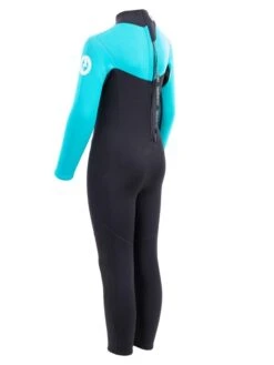 Two Bare Feet Thunderclap 2.5mm Junior Wetsuit (Aqua / Black) -Surf Tide Motion kids thunderclap full wetsuit aqua 4