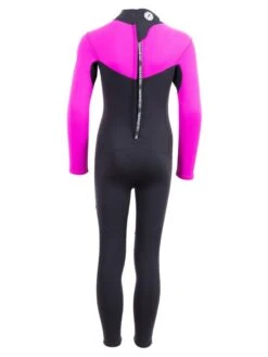 Two Bare Feet Thunderclap 2.5mm Junior Wetsuit (Pink / Black) -Surf Tide Motion kids thunderclap full wetsuit pink 5