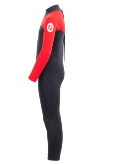 Two Bare Feet Thunderclap 2.5mm Junior Wetsuit (Red / Black) -Surf Tide Motion kids thunderclap full wetsuit red 3 1