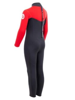 Two Bare Feet Thunderclap 2.5mm Junior Wetsuit (Red / Black) -Surf Tide Motion kids thunderclap full wetsuit red 4 1